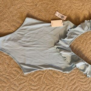 Wilfred Light Blue Textured Top